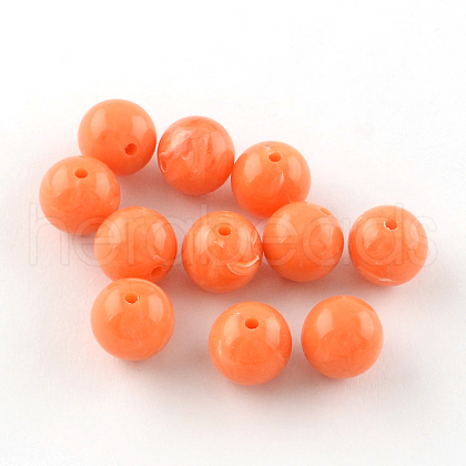 Round Imitation Gemstone Acrylic Beads OACR-R029-20mm-22-1