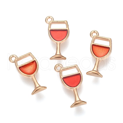 Alloy Enamel Pendants ENAM-G124-06B-1