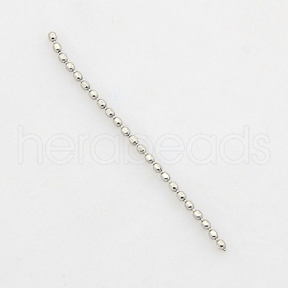 Tarnish Resistant 304 Stainless Steel Ball Chains X-CHS-A002B-F1.2mm-1