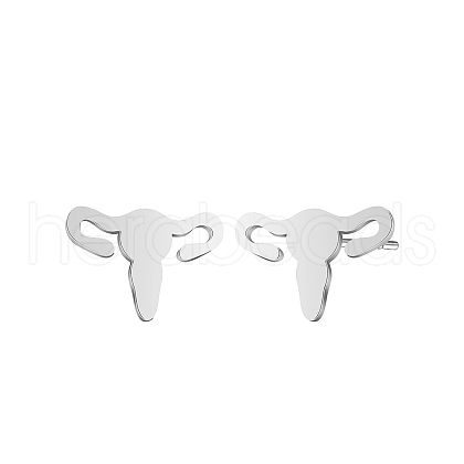 Stainless Steel Stud Earrings for Women PW-WG37692-02-1