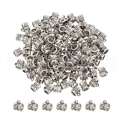 Unicraftale 120Pcs Tibetan Style Alloy Tube Bails TIBE-UN0001-11-1