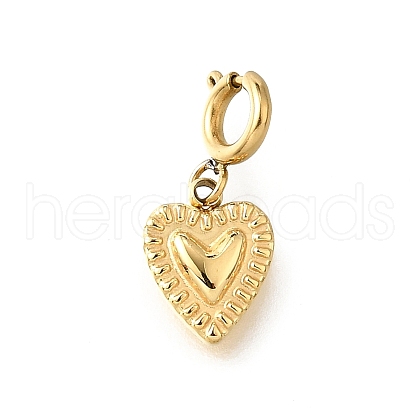 Heart 304 Stainless Steel Pendant Decorations STAS-H202-12G-03-1