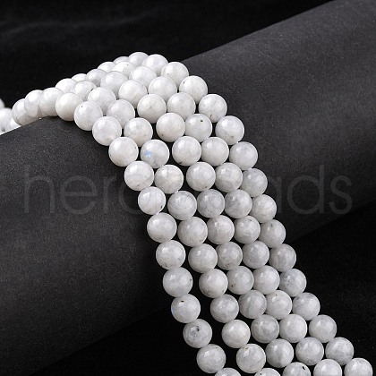 Natural Rainbow Moonstone Beads Strands G-C068-6mm-1-1