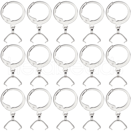 Beebeecraft 50Pcs 304 Stainless Steel Leverback Earring Finding STAS-BBC0002-50P-1