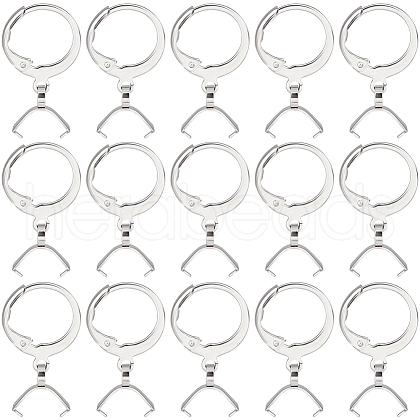 Beebeecraft 50Pcs 304 Stainless Steel Leverback Earring Finding STAS-BBC0002-50P-1