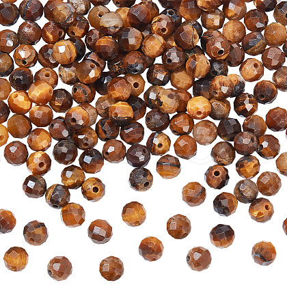  2 Strands Natural Tiger Eye Beads Strands G-NB0004-99-1