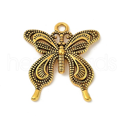 Tibetan Style Alloy Butterfly Pendants TIBEP-3945-AG-NR-1