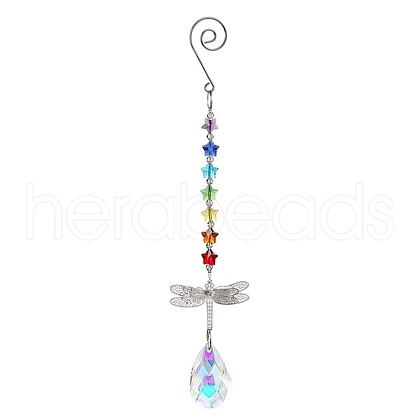 Crystal Glass Sun Catcher Pendant PW-WG24D91-02-1