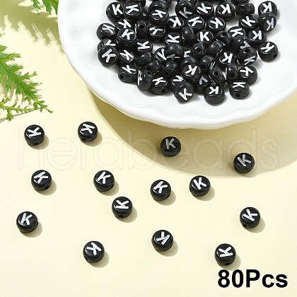 Opaque Acrylic Horizontal Hole Beads SACR-YW0001-70K-1