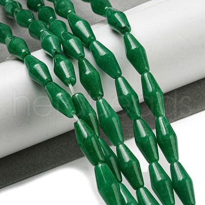 Natural White Jade(Dyed) Beads Strands G-A223-A07-01-1