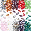 AHADERMAKER 150Pcs 10 Colors Electroplate Glass Faceted Teardrop Beads EGLA-GA0001-25-1