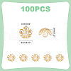 Unicraftalev 100Pcs 304 Stainless Steel Fancy Bead Caps STAS-UN0035-12-3