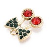 Alloy Rhinestone Pendants PALLOY-T090-57KCG-2