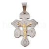 304 Stainless Steel Pendants STAS-C103-02GP-01-1