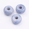 Dyed & Heated Natural Blue Aventurine European Beads G-K216-02A-1