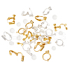 Brass Clip-on Earrings Findings KK-TA0007-66-6