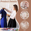 3D Flower Beading Polyster Embroidery Ornaments Accessories DIY-WH0622-001A-4