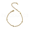 Rack Plating Brass Link Chain Bracelets for Women BJEW-G735-03G-4