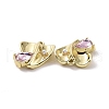 Rack Plating Alloy Glass Pendants FIND-I037-13G-02-3