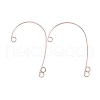 316 Stainless Steel Ear Cuff Findings STAS-H148-03RG-1