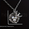Alloy & Imitation Pearl Pendant Necklaces FS-WG171EF-01-2