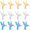 Unicraftale 12Pcs 3 Colors 201 Stainless Steel Pendants STAS-UN0033-80-1