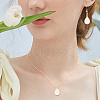 GOMAKERER 12Pcs Brass Resin Imitation Opal Pendants KK-GO0001-69-7