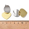Brass Dangle Stud Earrings EJEW-S262-04GP-3