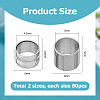 160Pcs 2 Styles 201 & 304 Stainless Steel European Beads FIND-HS0001-22-2