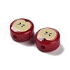 Printed Opaque Acrylic Beads OACR-V005-01-2