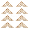 Rubber Wood Carved Onlay Applique AJEW-WH0165-97-1