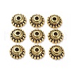 Tibetan Style Alloy Caps X1-GLF1235Y-NF-1