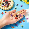 60Pcs 6 Colors Dyed Synthetic Turquoise Pendants HJEW-TAC0047-6