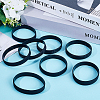 CREATCABIN 12Pcs Word Silicone Cord Bracelet Wristband BJEW-CN0001-05B-3