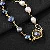 Pearl Beaded Bracelets BJEW-P350-01G-2
