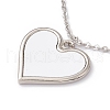 Sublimation Blank Aluminum Pendant Necklace X-NJEW-E020-02P-03-2