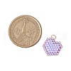 Seed Beads Beaded Charms PALLOY-MZ00359-3