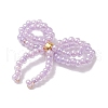 Butterfly Brass with Glass Cabochons PALLOY-JF02869-4