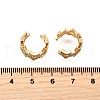 Brass Micro Pave Clear Cubic Zirconia Cuff Earrings EJEW-F370-02G-6