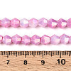 Electroplate Bicone Glass Beads Strands EGLA-T021-6mm-16-03-4
