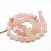 Natural Pink Aventurine Beads Strands G-R448-6mm-12-2