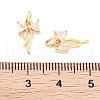 Brass Micro Pave Cubic Zirconia Pendants KK-P271-23G-3
