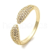 Brass Micro Pave Cubic Zirconia Rings for Women RJEW-E295-23G-1