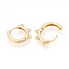Brass Hoop Earring Finding KK-N261-61G-2