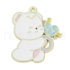 Valentine's Day Alloy Enamel Pendants PALLOY-V001-01C-1