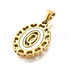 Golden 304 Stainless Steel Pendants STAS-K300-02G-Q-2