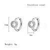 Cubic Zirconia Hoop Earrings VX9431-09-1