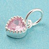925 Sterling Silver Birthstone Charms STER-G035-01E-04-2