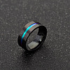 316L Surgical Stainless Steel Wide Band Finger Rings RJEW-T005-11-02-4
