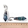 Natural Fluorite Faceted Pointed Bullet Big Pendants G-L524-19P-13-3